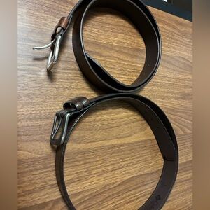 Timberland Dark Brown Leather Belt